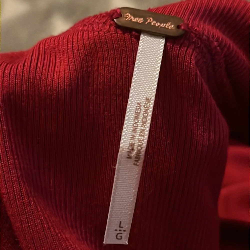 Free People Red Sweater